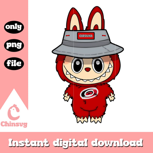 Labubu carolina hurricanes clothes png, carolina hurricanes png