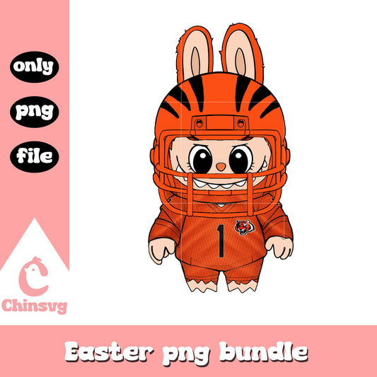 Labubu cincinnati bengals doll clothes png, cincinnati bengals png