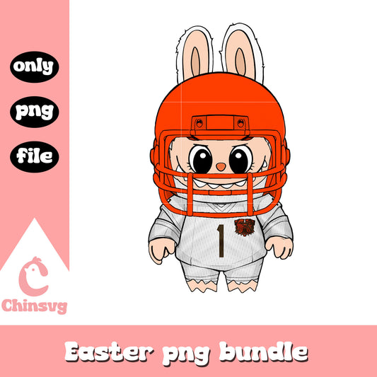 Labubu cleveland browns doll clothes png, cleveland browns png