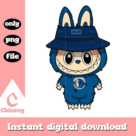 Labubu dallas mavericks clothes design png, dallas mavericks png