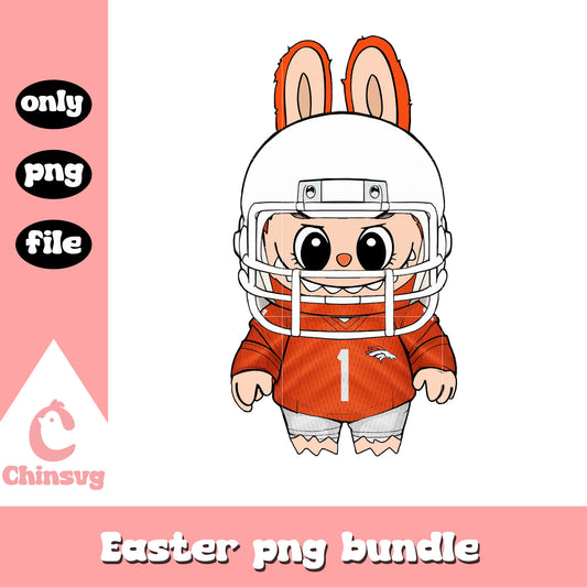 Labubu denver broncos doll clothes png, denver broncos png