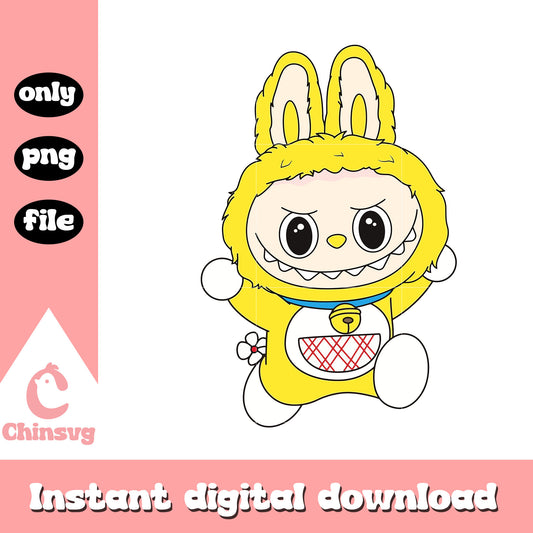 Labubu dorami cute doll design png, labubu clothes png