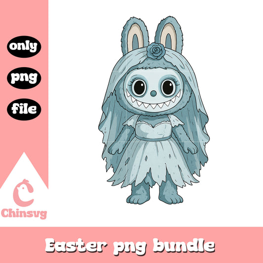 Labubu emily bride doll drawing design png, corpse bride png