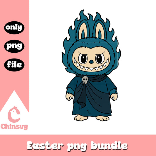 Labubu hades heat doll clothes design png, labubu clothes png