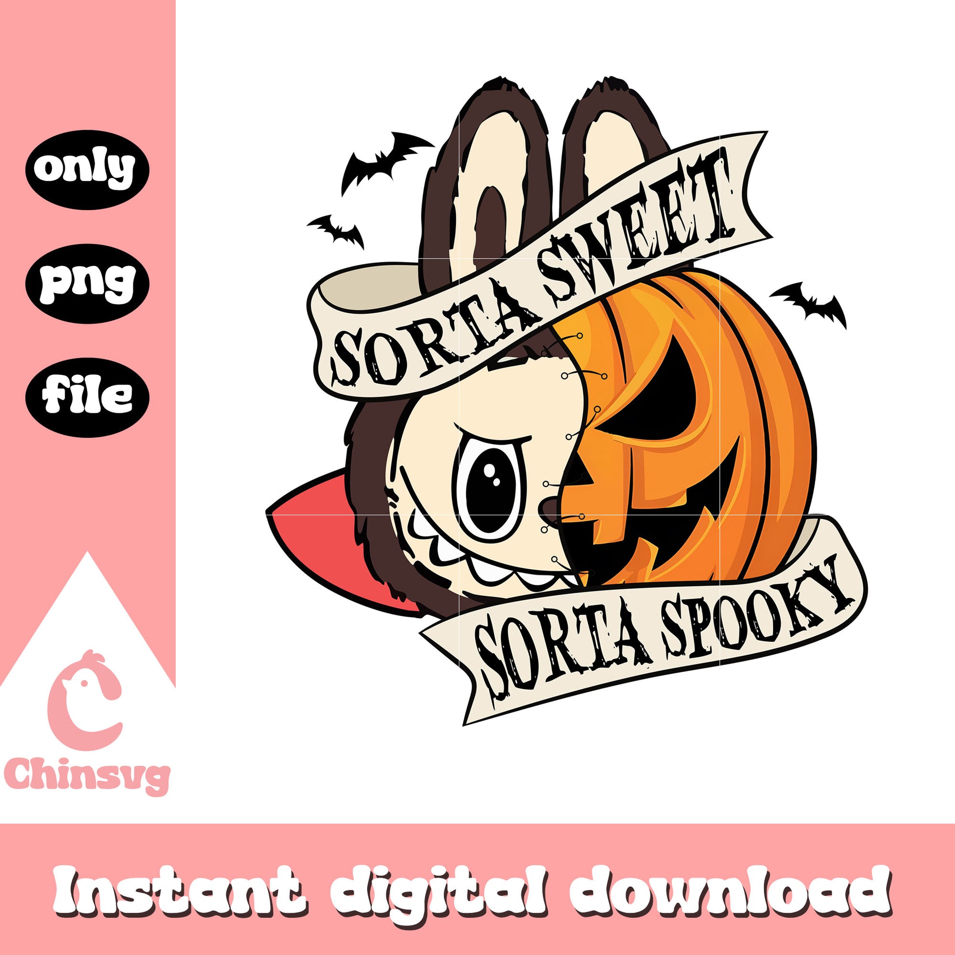 Labubu halloween vampire sorta sweet spooky art png, labubu face clipart png