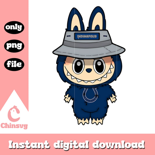 Labubu indianapolis colts clothes png, indianapolis colts png