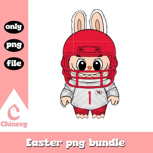 Labubu kansas city chiefs doll clothes png, kansas city chiefs png