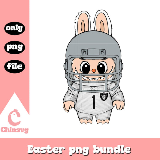 Labubu las vegas raiders doll clothes png, las vegas raiders png