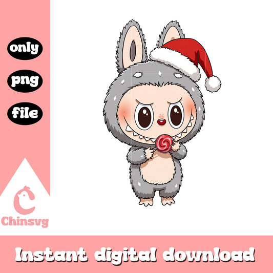 Labubu lolipop design png, labubu mystery box png