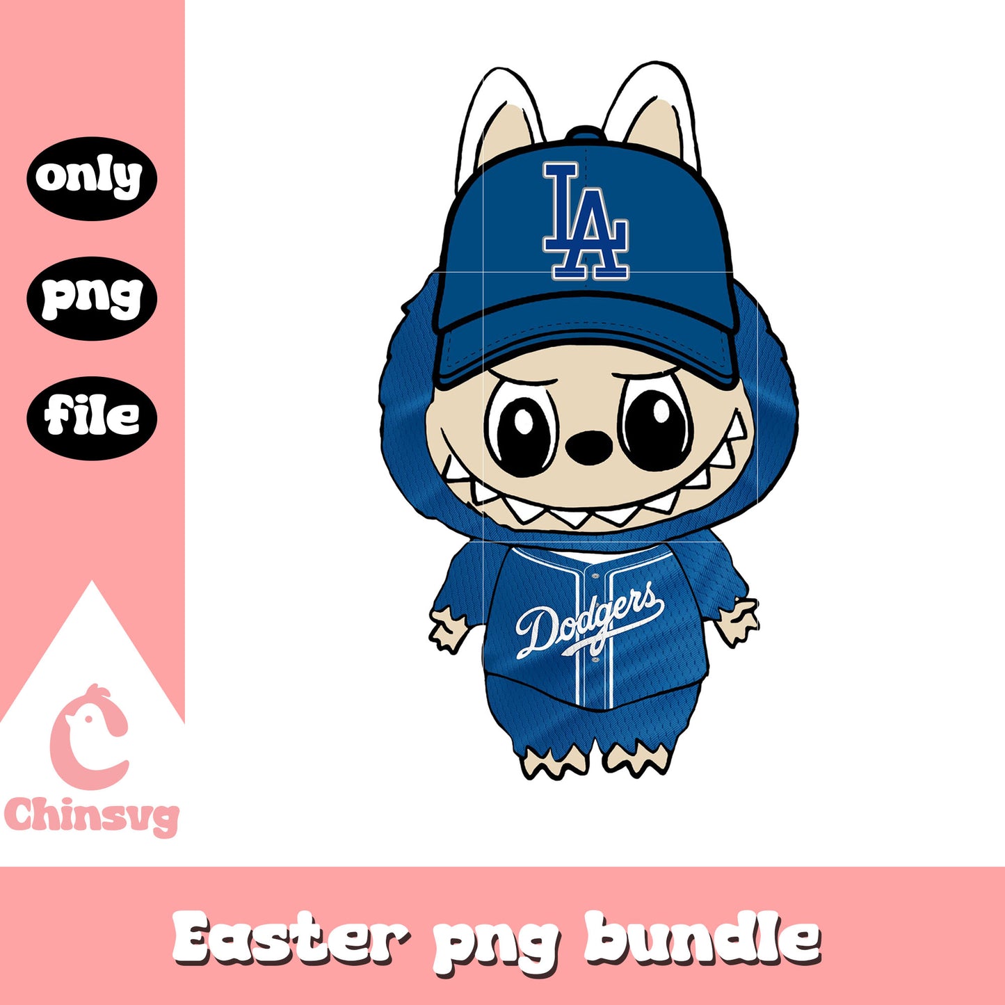 Labubu los angeles dodgers doll clothes png, los angeles dodgers png