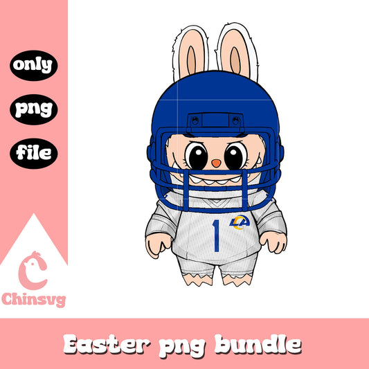 Labubu los angeles rams doll clothes png, los angeles rams png