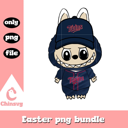 Labubu minnesota twins doll clothes png, minnesota twins png