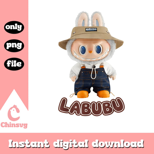 Labubu monster fall in wild png, labubu series png