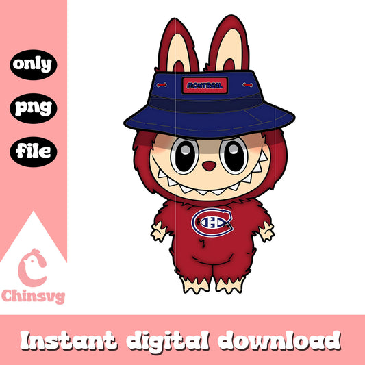 Labubu montréal canadiens clothes design png, montréal canadiens png