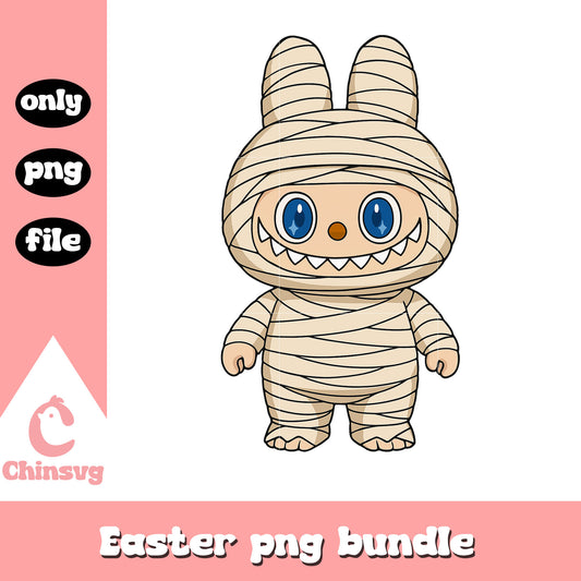 Labubu mummy doll drawing design png, the mummy png, labubu art png
