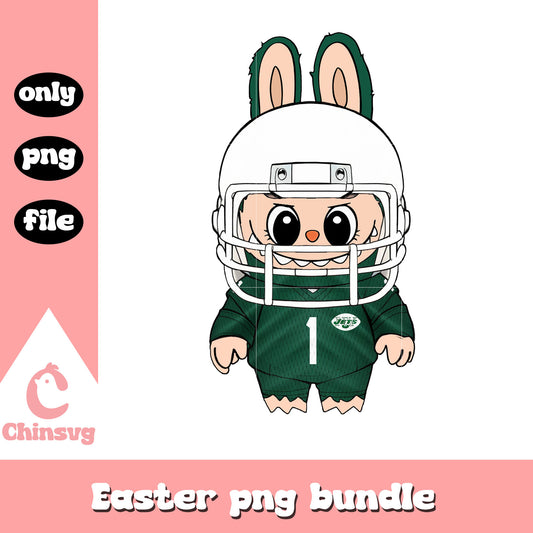 Labubu new york jets doll clothes png, new york jets png