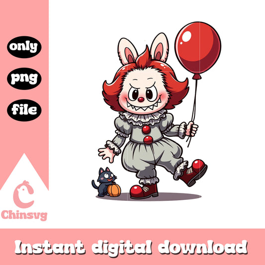 Labubu pennywise monster design png, pennywise it movie png