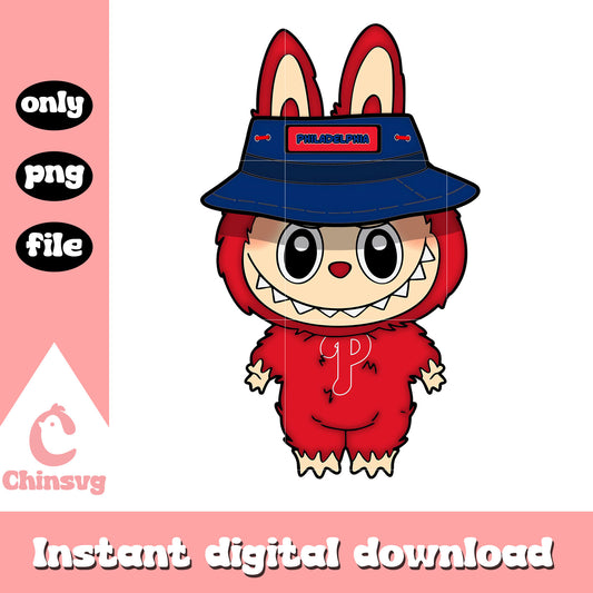 Labubu philadelphia phillies clothes png, philadelphia phillies png