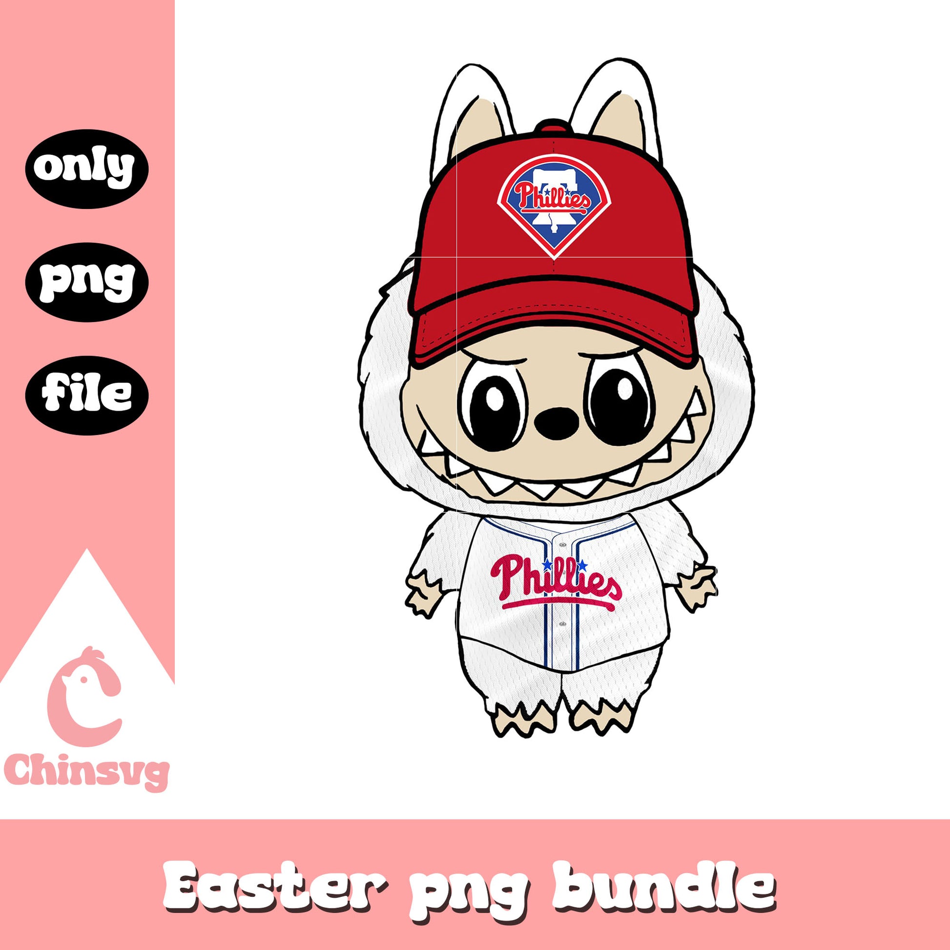 Labubu philadelphia phillies doll clothes png, philadelphia phillies png
