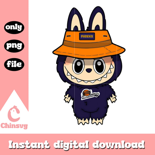 Labubu phoenix mercury clothes design png, phoenix mercury png