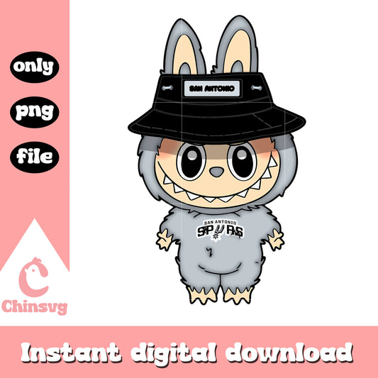 Labubu san antonio spurs clothes png, san antonio spurs png