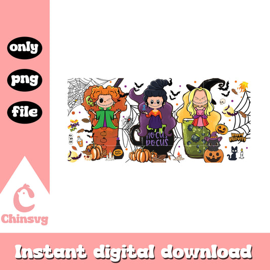 Labubu sanderson sisters ver design png, hocus pocus png