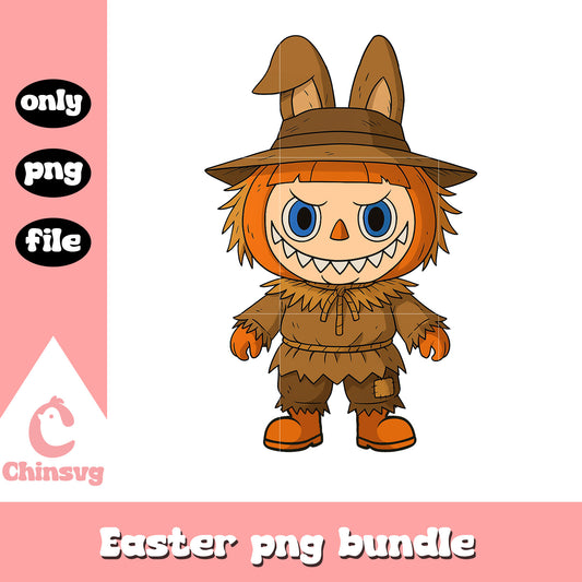Labubu scarecrow doll drawing design png, scarecrow drawing png
