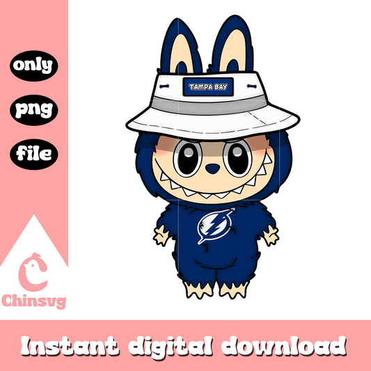 Labubu tampa bay lightning clothes design png, tampa bay lightning png