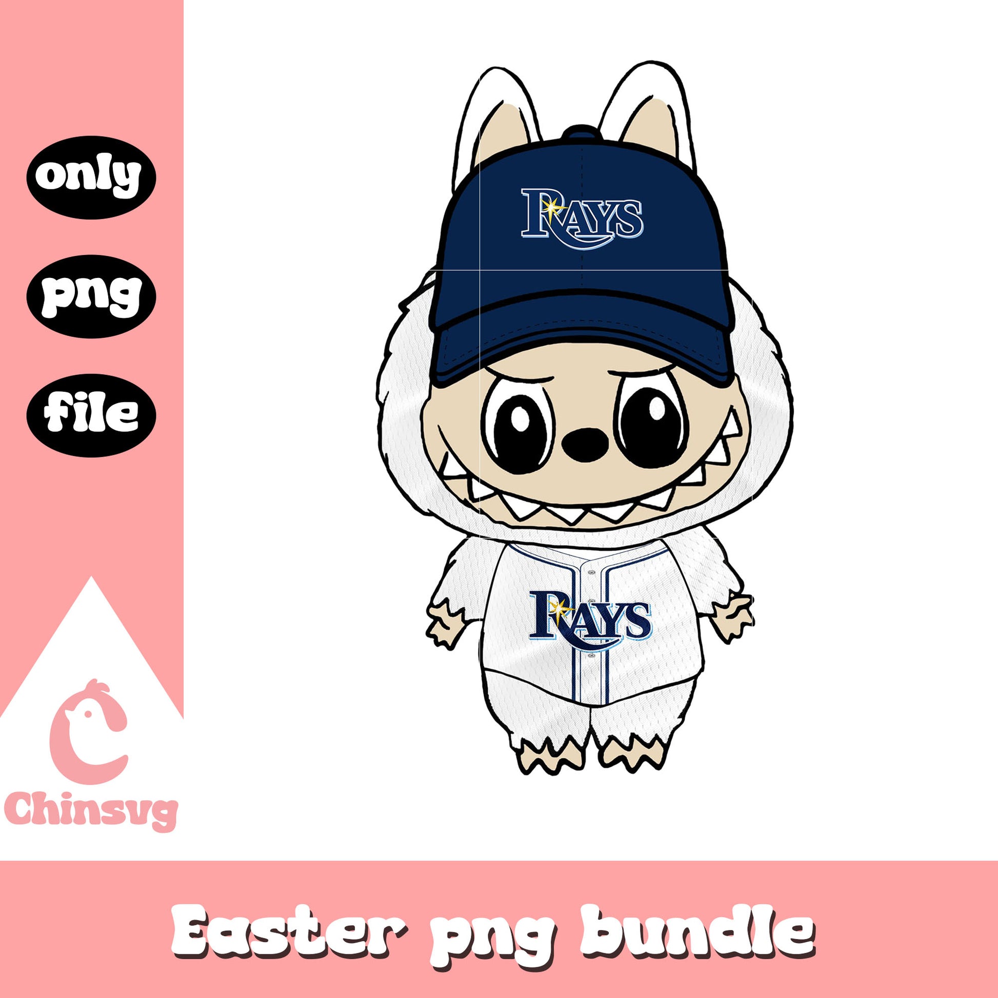 Labubu tampa bay rays doll clothes png, tampa bay rays png