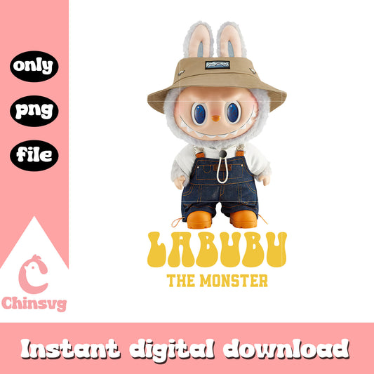 Labubu the monsters drawing design png, labubu art png