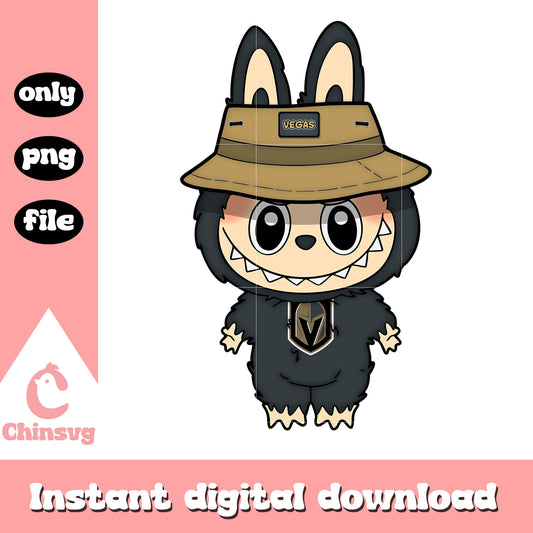 Labubu vegas golden knights clothes png, vegas golden knights png