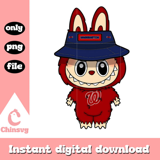 Labubu washington nationals clothes png, washington nationals png