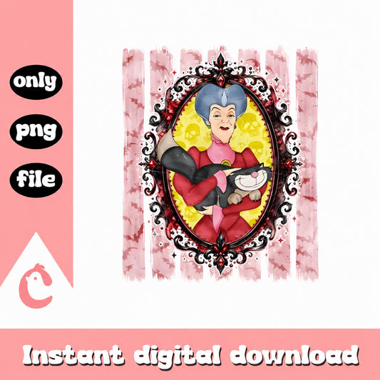Lady Tremaine Cinderella PNG, Disney Villain Clipart, PNG File