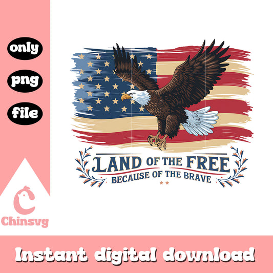 Land of the free because of the brave usa flag png, usa 4th of july png