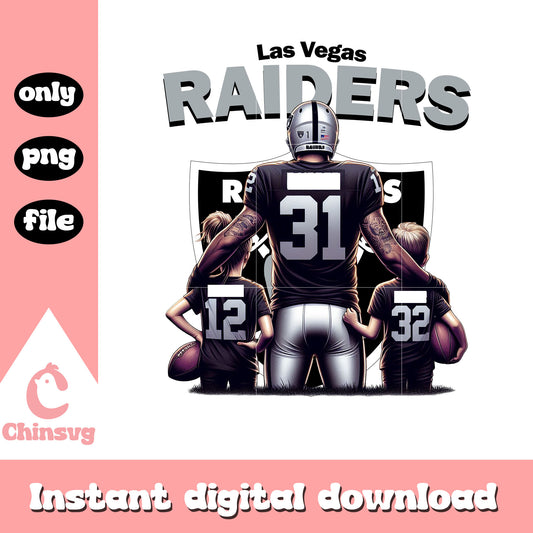 Las Vegas Raiders team dad fan png, nfl team logos png