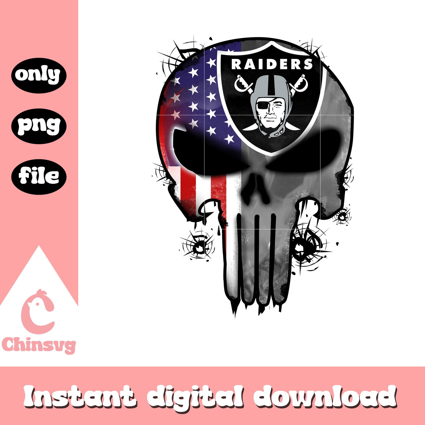 Las vegas raiders skull nfl png, las vegas raiders nfl png 