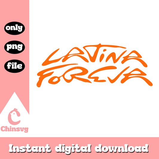 Latina foreva logo design png, latina foreva png, karol g png