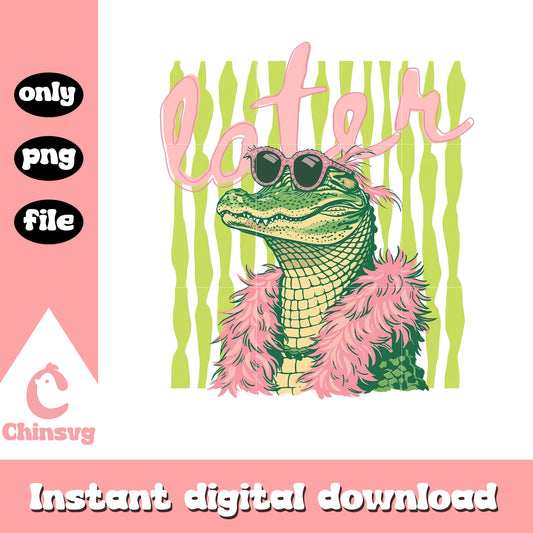 Latter gator stripes design png