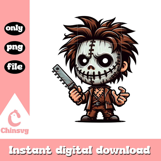 Leatherface chibi png, Leatherface chibi the killer png