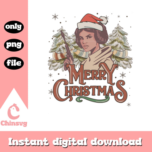 Leia organa retro christmas tree png, leia organa star wars png