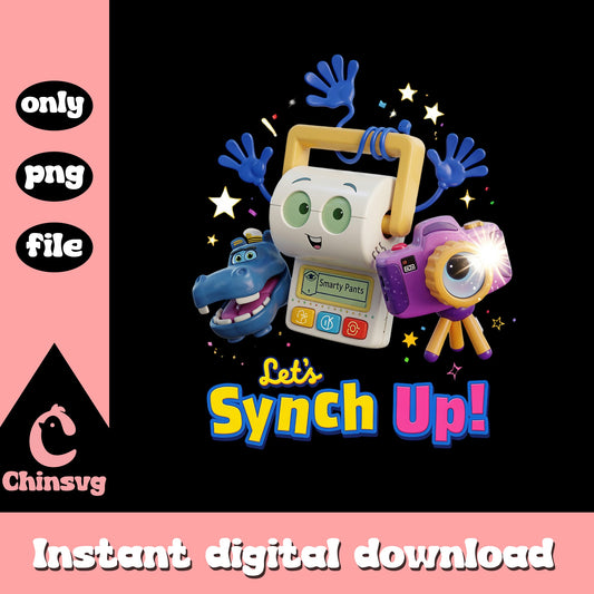 Lets Synch Up PNG, Smarty Pants Characters PNG, Kids Show PNG