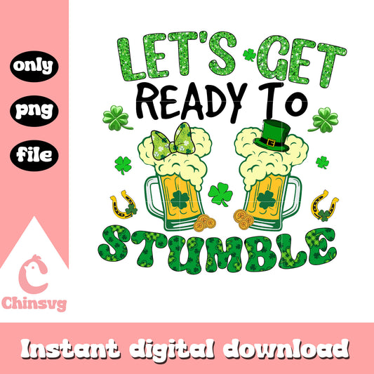 Lets get ready to stumble png, mickey costume png, st patrick png