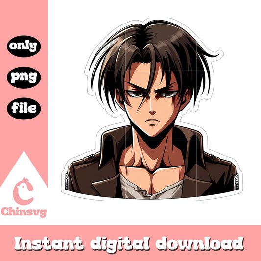 Levi Ackerman ss1 clipping png, Levi ackerman png, aot character png