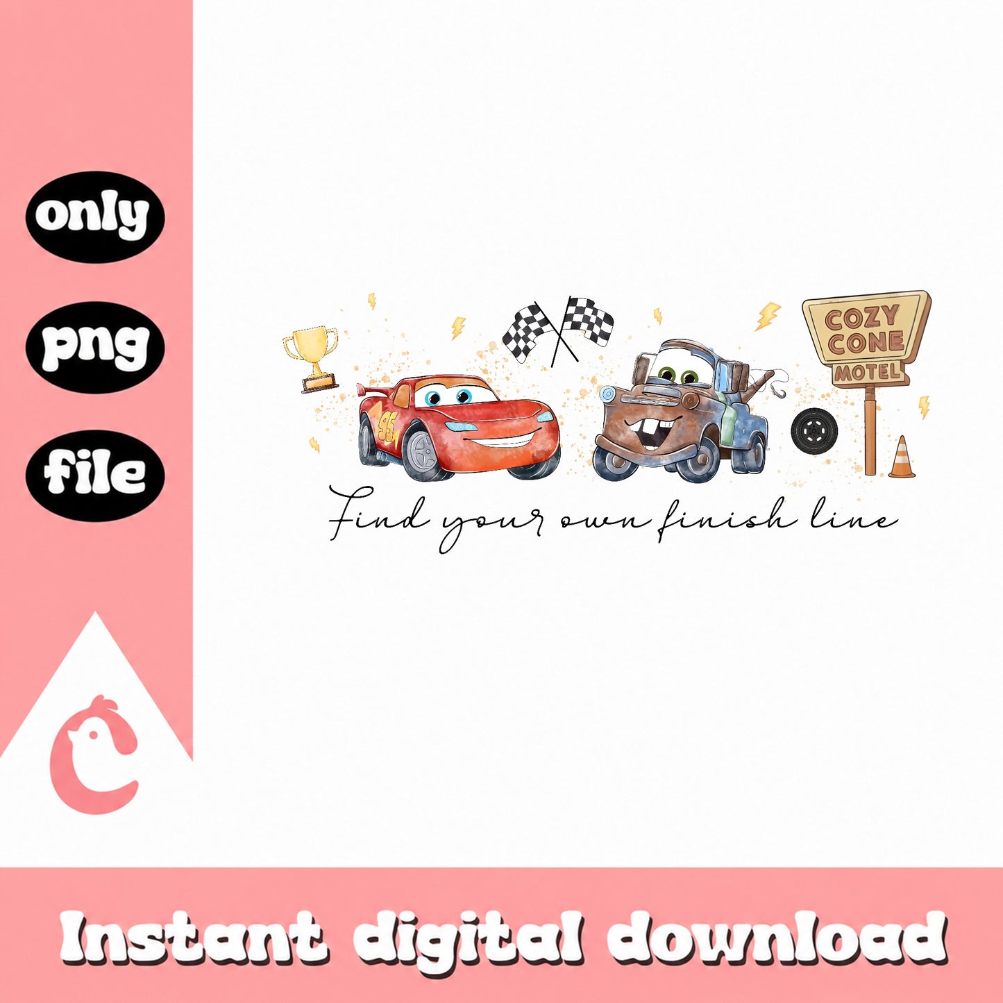Lightning Mcqueen And Mater PNG, Disney Cars PNG, Pixar Cars PNG