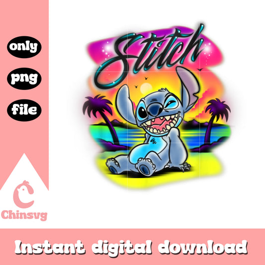 Lilo & Stitch Airbrush Stitch png, Stitch Airbrush png