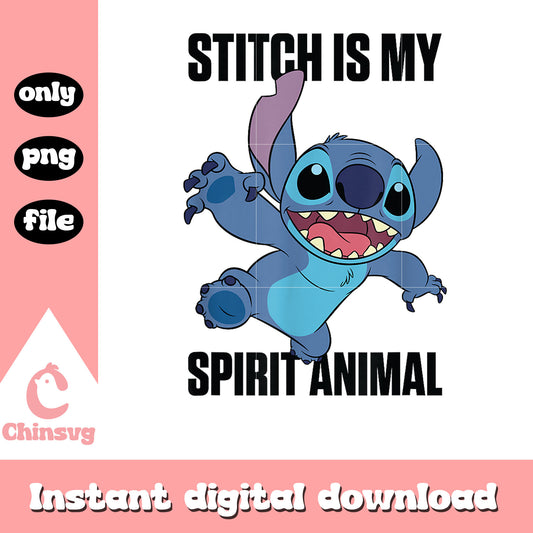 Lilo & Stitch jumping Is My Spirit Animal png, stitch sripit png
