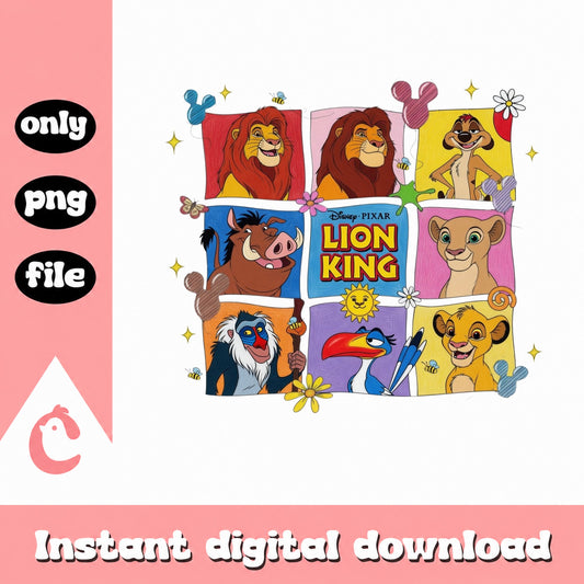 Lion King Characters PNG, Disney Lion King PNG, Simba PNG