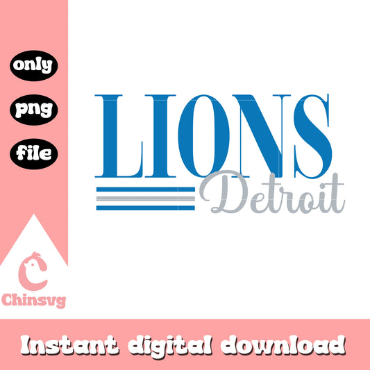 Lions detroit font logo design svg, detroit lions nfl svg