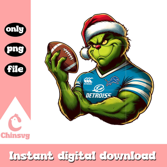 Lions grinch santa hat png, detroit lions news nfl png
