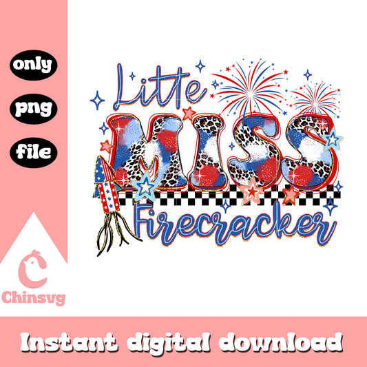 Little miss firecracker png, Little miss america day png